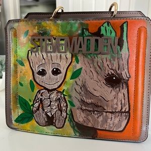 Hand painted Steve Madden purse Marvel